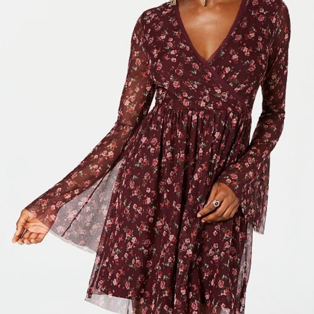 American Rag floral dress with bell sleeves